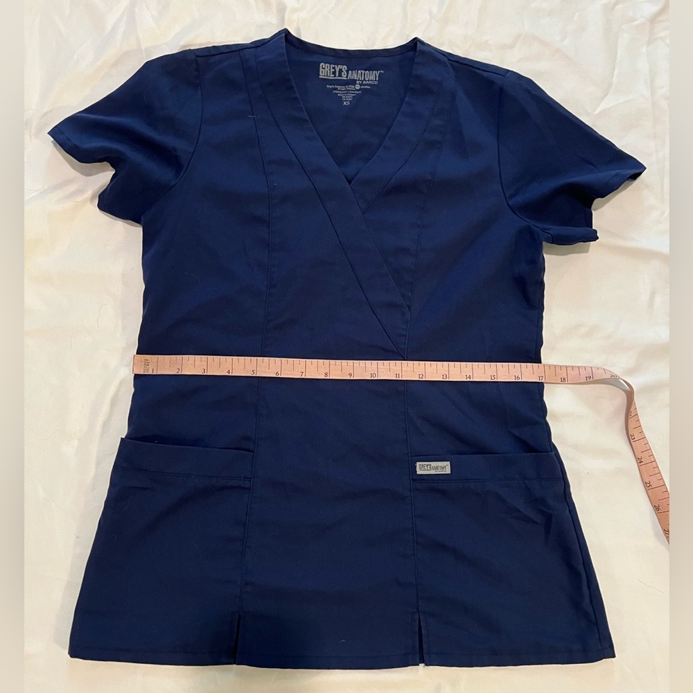 Navy Grey’s Anatomy Scrub Top